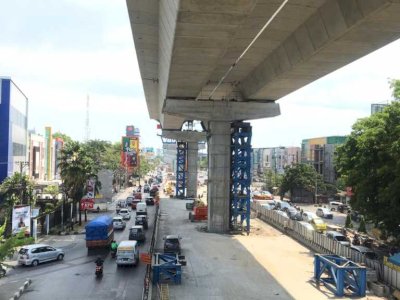 Masuki Tahap Akhir, Bosowa Optimis Proyek Tol Pettarani Makassar Rampung Tahun ini.
