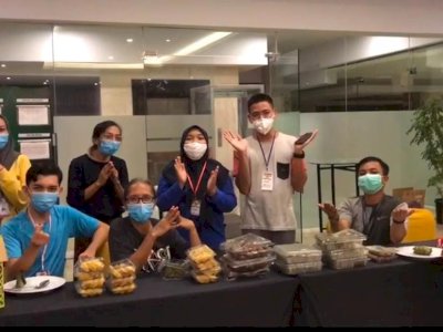 Tengah Malam, Tenaga Medis dan Relawan Pendamping Covid-19 Dapat Makanan Lebaran dari Wagub Sulsel
