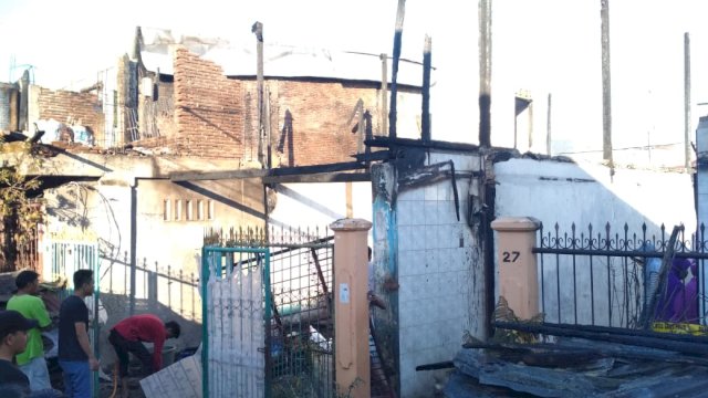 Tujuh Rumah Hangus Terbakar di Maccini Parang, Tak Ada Korban Jiwa