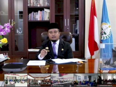 Ikuti Paripurna 18th Palopo Secara Virtual, Wagub Sulsel Ajak Disiplin Protapkes