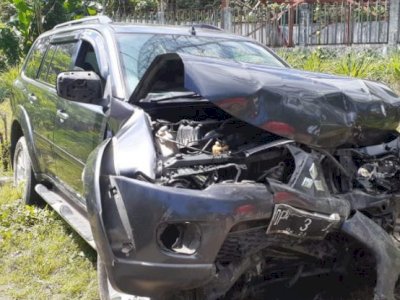 Mobil Ketua DPRD Barru Kecelakaan, Pihak Kepolisan Lakukan Penyelidikan
