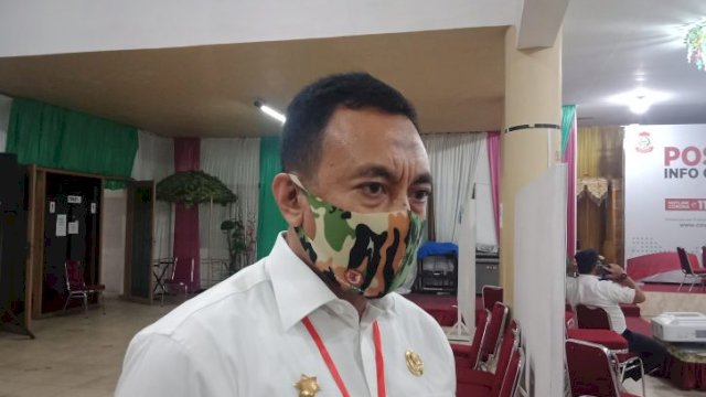 Asisten I Pemkot Makassar, M Sabri saat ditemui di Posko Covid-19 Makassar, Rabu (15/7/2020)