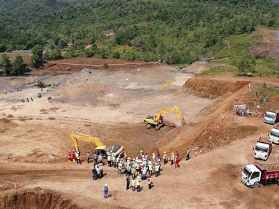 Tinjau Bendungan Pamukkulu Takalar, Begini Progresnya