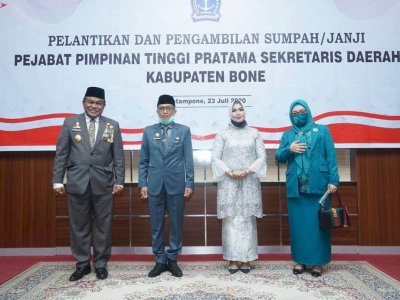 Resmi Jabat Sekda Bone, Wagub Sulsel Sampaikan Selamat Kepada Andi Islamuddin