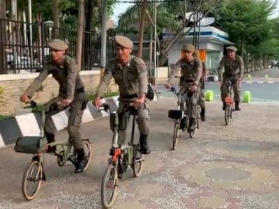 Kasatpol PP Makassar Minta Maaf, Atas Aksi Viral Anggotanya Pamer Sepeda Mewah.