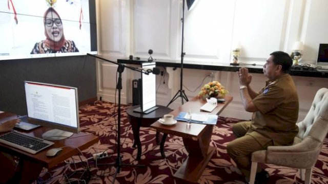 Sekprov Sulsel Apresiasi Kominfo Terapkan Pelayanan Berbasis Daring Selama Pandemi