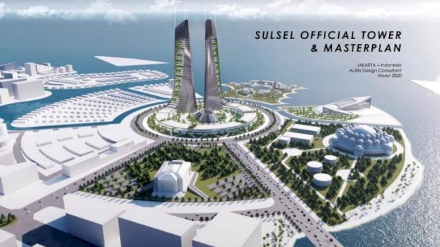 Gubernur Ingin Bangun Twin Tower di Kawasan CPI, Ikon Baru Sulawesi Selatan