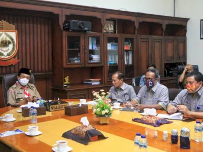 Direksi BUMD Jamkrida Sulsel Temui Pj Walikota Makassar