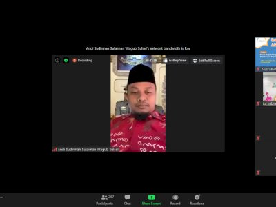 Buka Webinar Membantu Spiritual Leadership, Ini Pesan Wagub Sulsel