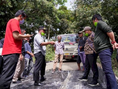Wagub Sulsel Tinjau Peningkatan Ruas Jalan Malauwe-Surakan