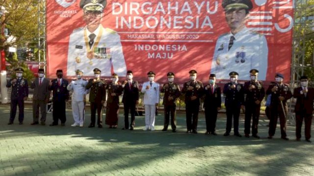 Upacara HUT RI ke-75 Pemkot Makassar, Rudy: Ayo Perang Lawan Covid-19