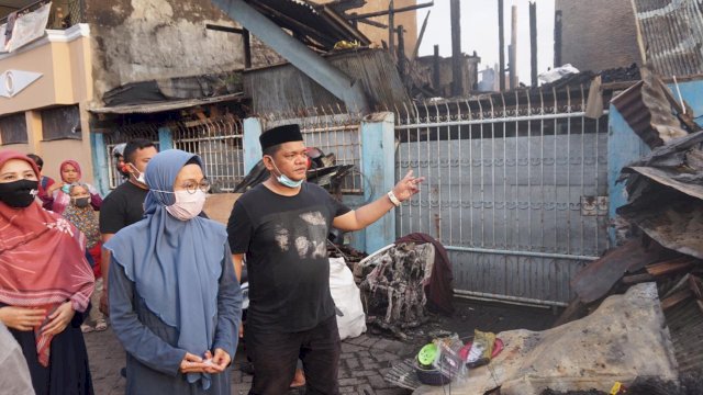 Kebakaran di Maccini, Melinda Aksa Langsung Turun Siapkan Bantuan