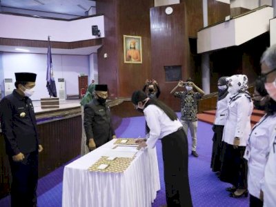 Lantik Kepala UPT Pendidikan Formal Se-Kota Makassar, Pj Wali Kota Minta Jaga Netralitas