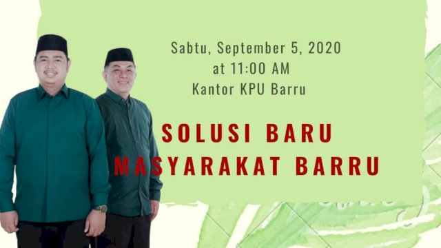 Optimis Bersama Partai Pengusung, Mudassir-Aksah Segera Daftar di KPU Barru