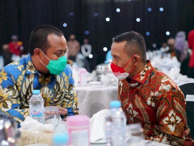 Hadiri Kenal Pamit Kapolda Sulsel, Ini Harapan Wagub Andi Sudirman Sulaiman.