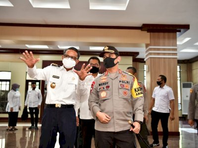 Kapolda Sowan ke Gubernur Bahas Stabilitas Sulsel Jelang Pilkada