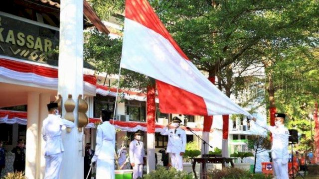 Pemkot Makassar Alihkan Upacara HUT ke 75 RI ke Kantor Balaikota, Peserta Terbatas