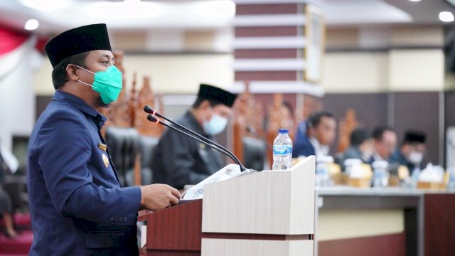 Wagub Sulsel Ikuti Rapat Paripurna Penetapan Ranperda Perubahan APBD 2020