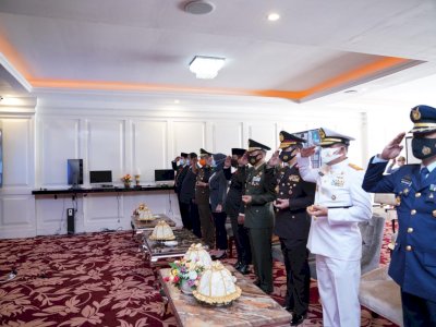 Wagub Sulsel Bersama Forkopimda Ikuti Upacara Hari Kesaktian Pancasila Secara Daring