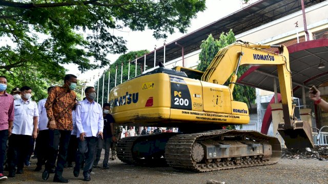 Pembangunan Stadion Mattoanging Dimulai, Pemprov Bongkar Bangunan Lama<br>