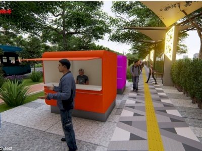 Gubernur Ground Breaking Jalur Pedestrian Jalan Metro Tanjung Bunga