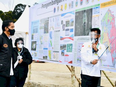 Didampingi Mentan Presiden Tinjau Pengembangan Lumbung Pangan Baru