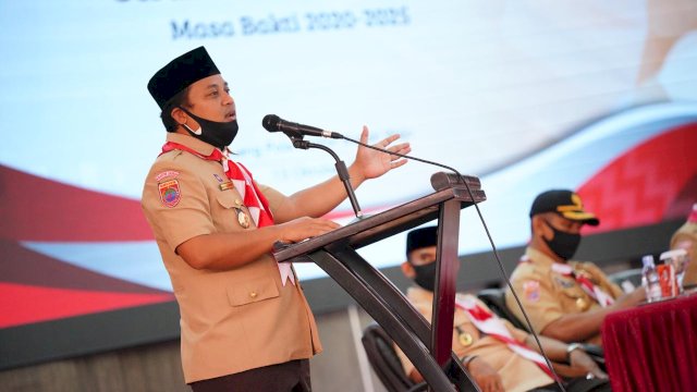 Hadiri Pelantikan Kwarcab Gerakan Pramuka Wajo, ini Pesan Wagub Sulsel