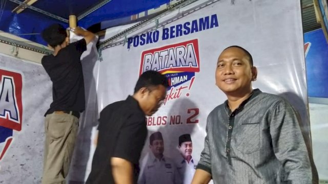 Bergerak Secara Ikhlas Warga Bontoala-Tallo Bangun Posko Appi-Rahman Hasil Swadaya