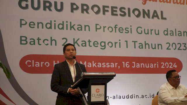 Rektor UIN Alauddin: Guru Profesional Tidak Boleh Mudah Baper dan Terjebak pada Kebodohan