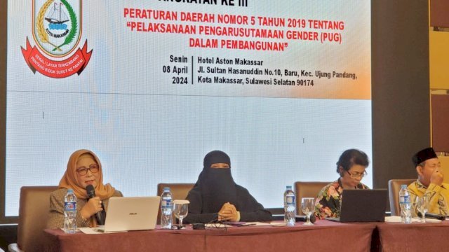 Apiaty Amin Syam Sebut Perda PUG Pertegas Kesetaraan Gender di Makassar