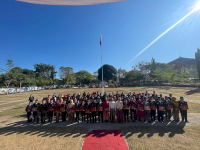 Hari Kemerdekaan RI, 92 ASN UIN Alauddin Makassar Terima Satyalencana Karya Satya