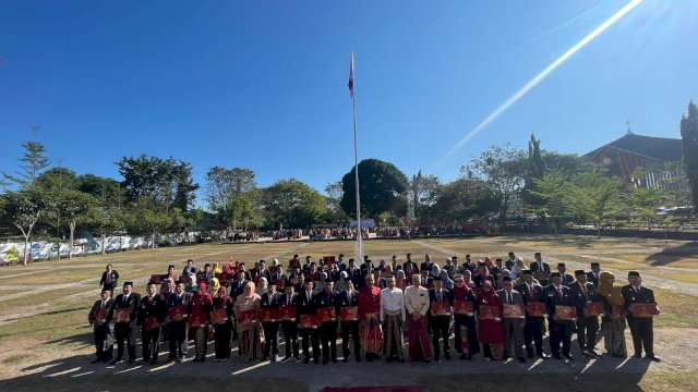 Hari Kemerdekaan RI, 92 ASN UIN Alauddin Makassar Terima Satyalencana Karya Satya