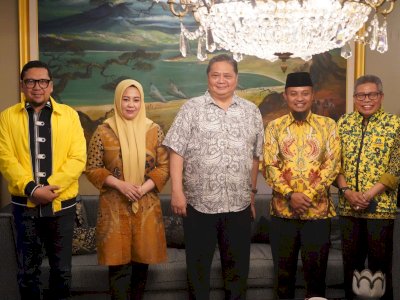 Andi Sudirman-Fatmawati Rusdi Temui Ketum Golkar Airlangga, Taufan Pawe : Keputusan Terbaik untuk Masyarakat Sulsel