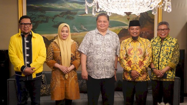 Andi Sudirman-Fatmawati Rusdi Temui Ketum Golkar Airlangga, Taufan Pawe : Keputusan Terbaik untuk Masyarakat Sulsel