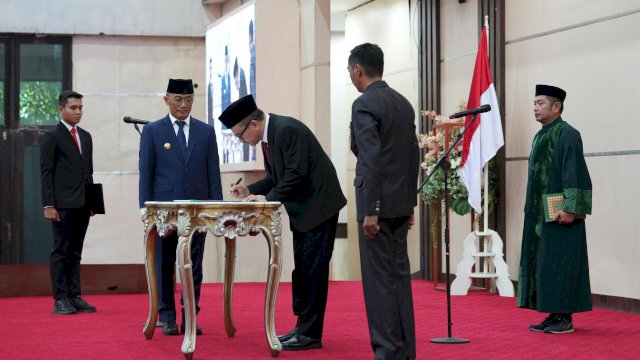 Dilantik Jadi Sekda Sulsel, Jufri Rahman Ajak Semua Pihak Bangun Suasana Kondusif