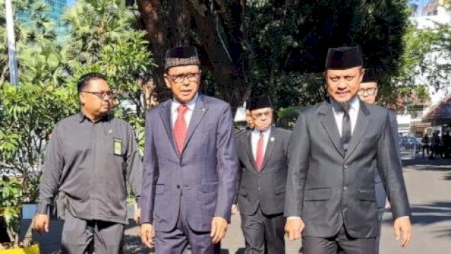 Andi Sudirman Sulaiman Mesra Bersama Nurdin Abdullah Di Upacara Peringatan 17 Agustus