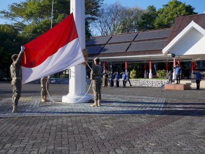 Sekprov Sulsel Jufri Rahman jadi Irup di Upacara Hari Kemerdekaan RI ke 79 Tahun