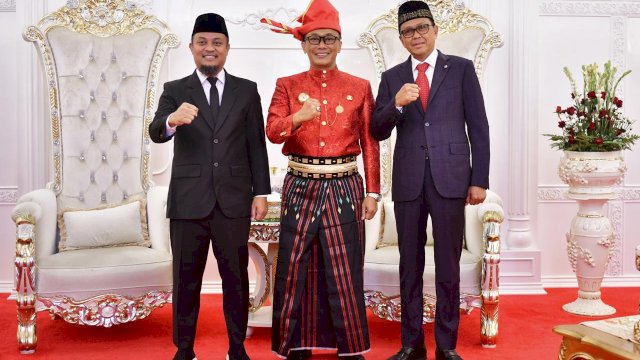 Andi Sudirman Hadiri Peringatan 79 Tahun Kemerdekaan RI di Rujab Gubernur Sulsel