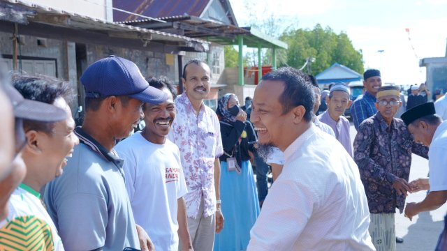 Ratusan Warga Bulu Cindea Sambut Kunjungan Andi Sudirman di Pangkep