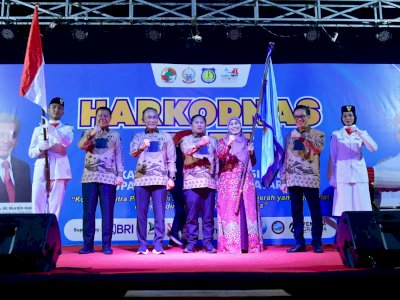 Dihadiri Pj Gubernur Prof Zudan, Puncak Acara Peringatan Harkopnas Berlangsung Meriah