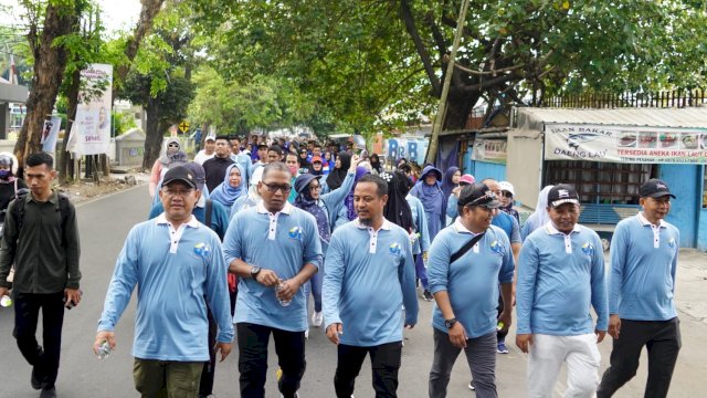 Tagline&ldquo;Sulsel Maju, Lanjutkan !&rdquo; Digaungkan dalam Jalan Sehat Politeknik Maritim AMI Makassar
