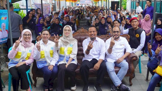 Kampanye di Lorong, Ratusan Warga Kassi-Kassi Acungkan Dua Jari untuk Andalan – Hati