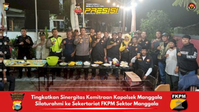 Tingkatkan Sinergitas Kemitraan Kapolsek Manggala Silaturahmi ke Sekertariat FKPM Sektor Manggala