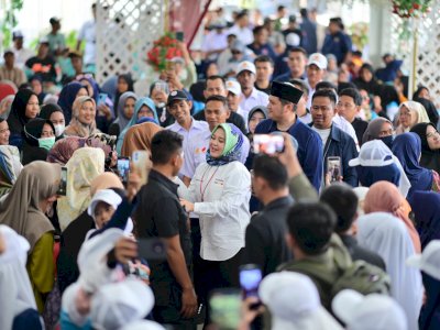 Ribuan Warga Sambut Fatmawati di Belopa, Dukung Andalan Hati untuk Sulsel Maju