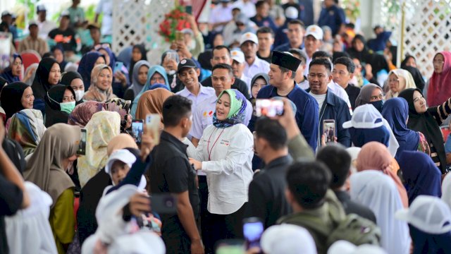 Ribuan Warga Sambut Fatmawati di Belopa, Dukung Andalan Hati untuk Sulsel Maju