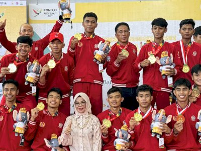 Taklukkan Jatim, Atlet Takraw Beregu Putra Sulsel Raih Medali Emas di PON Aceh-Sumut 2024