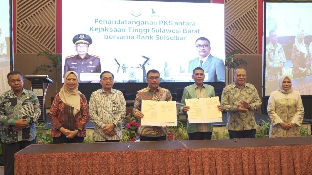 PT Bank Sulselbar dan Kejati Sulbar MoU, Dorong Penyelesaian Hukum Sektor Perbankan