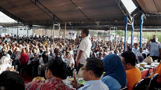 Antusias Ribuan Warga Sambut Andi Sudirman di Lapangan Yusuf Bauty Gowa