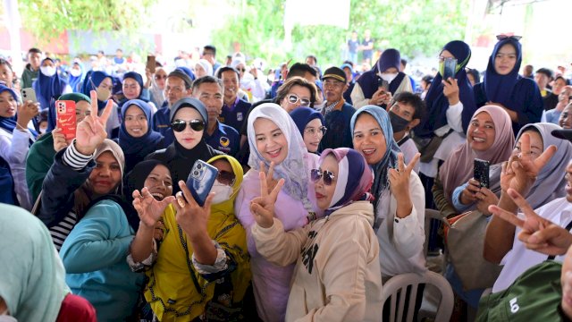 Fatmawati Disambut Meriah di Gowa, Warga Bangga Ada Representasi Perempuan di Pilgub Sulsel