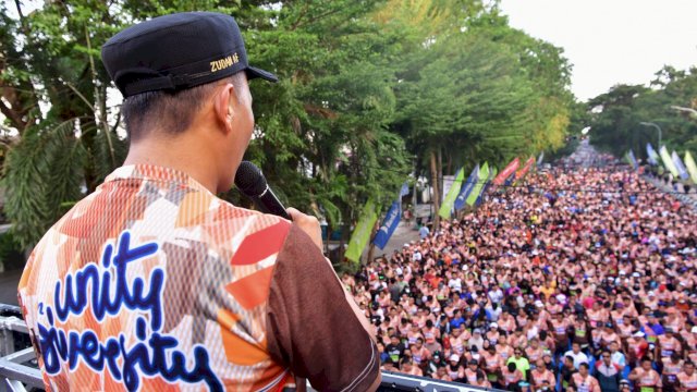 Lepas 6.400 Peserta Korpri Run, Prof Zudan Ajak Jaga Kerukunan di Sulsel